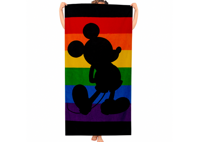 Toalla Medio Baño Disney Mickey Rainbow