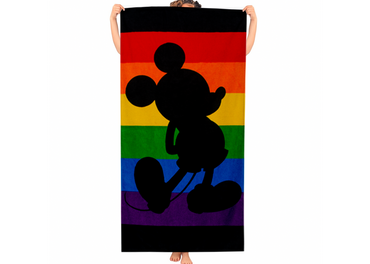 Toalla Medio Baño Disney Mickey Rainbow
