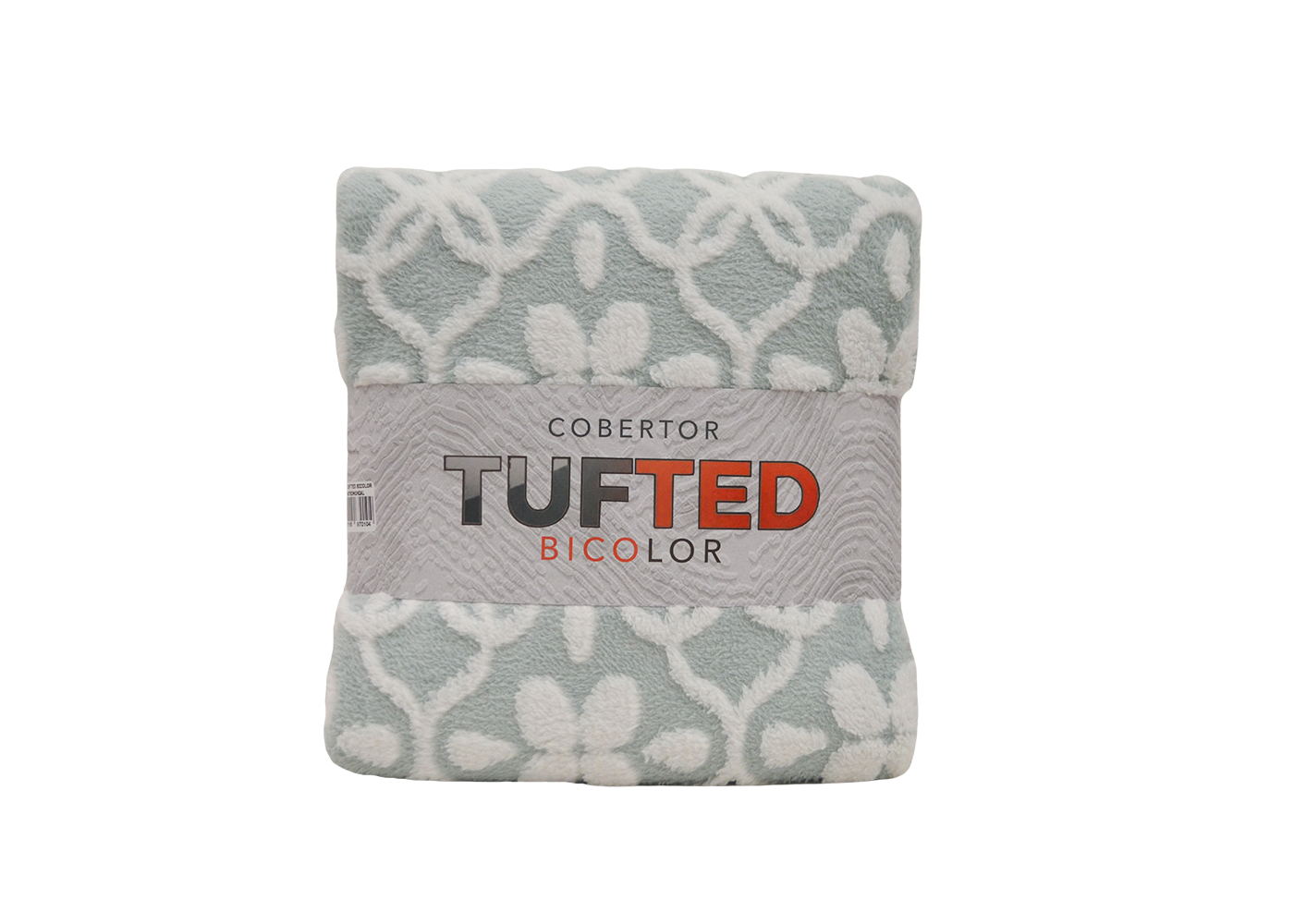Cobertor Tufted Bicolor Matrimonial Turquesa