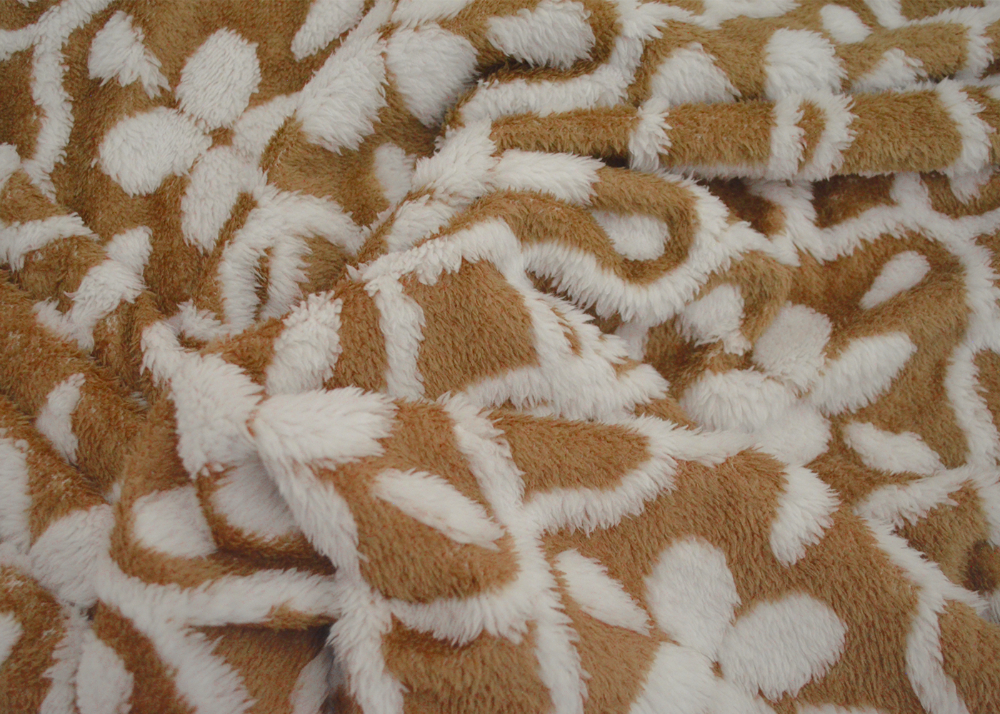 Cobertor Tufted Bicolor Matrimonial Café