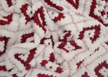 Cobertor Tufted Bicolor Matrimonial Vino