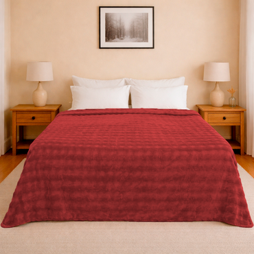 Cobertor Bubble Matrimonial Vino