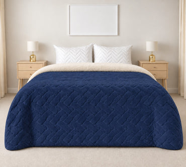 Edredón Sobrecamero Rabbit Briks Azul