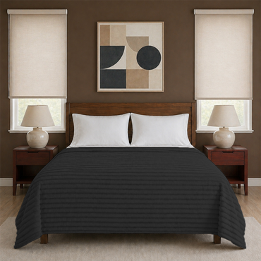 Cobertor Zanjas Matrimonial Black