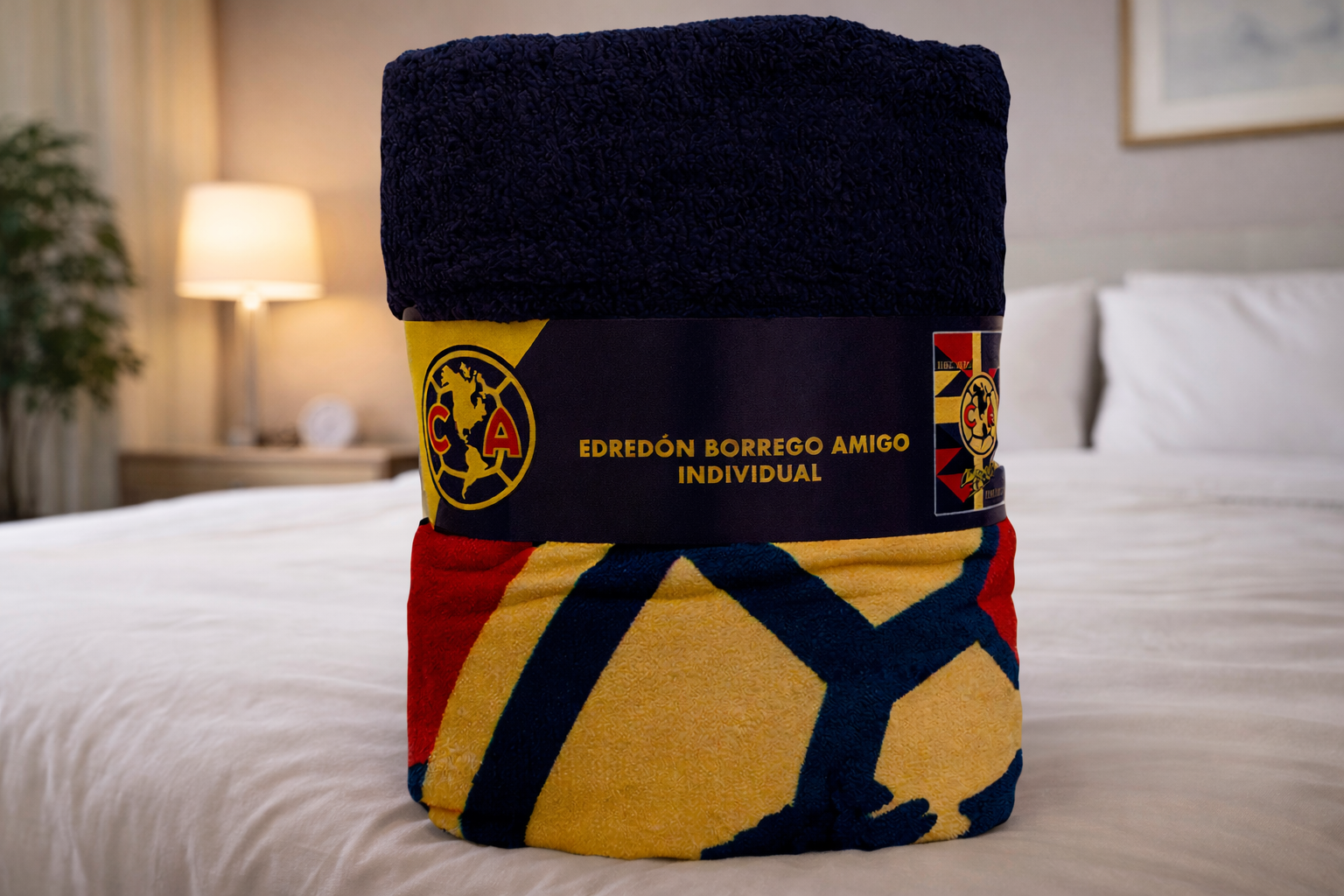 Edredón Borrego Amigo Individual América siempre Águilas