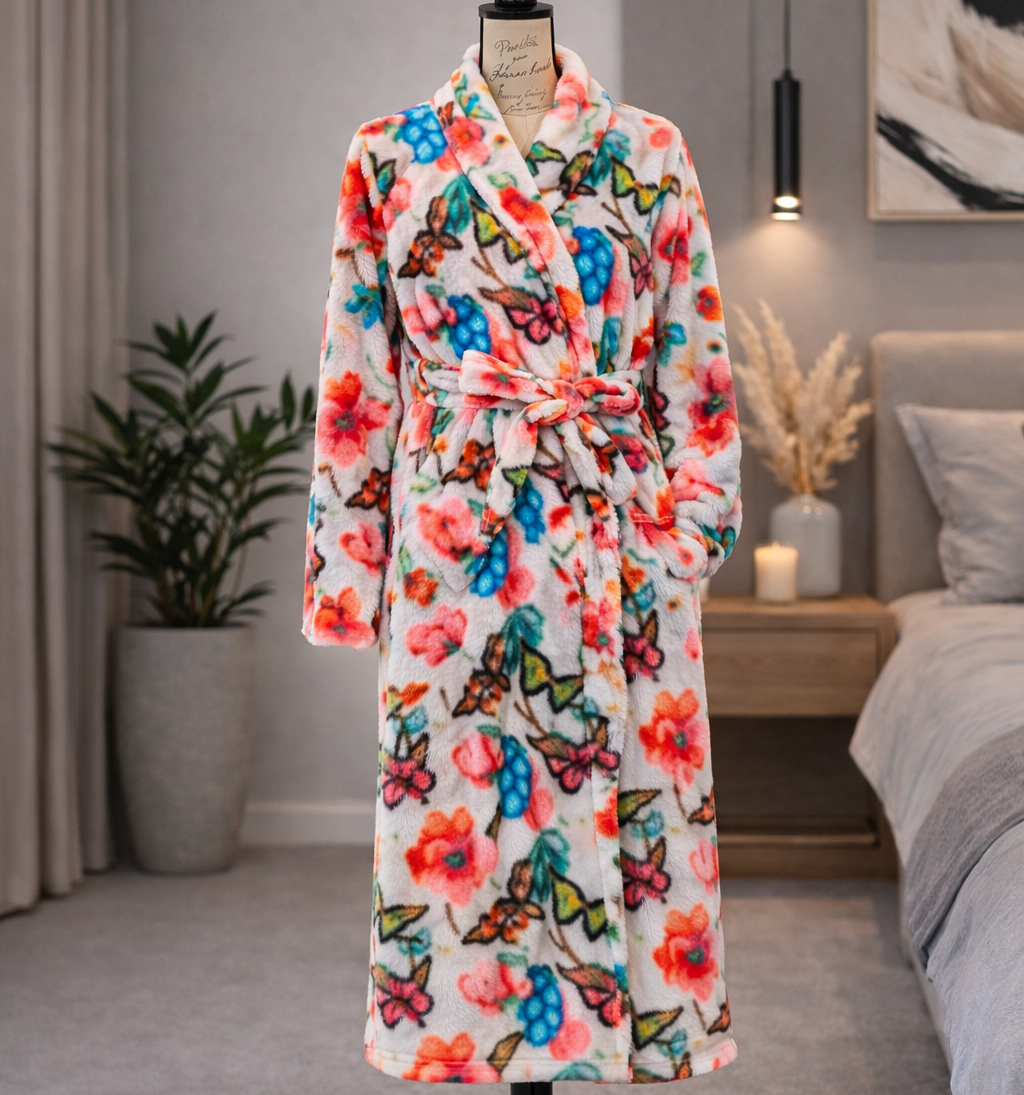 Bata Digital de Descanso Mariposas