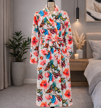 Bata Digital de Descanso Mariposas