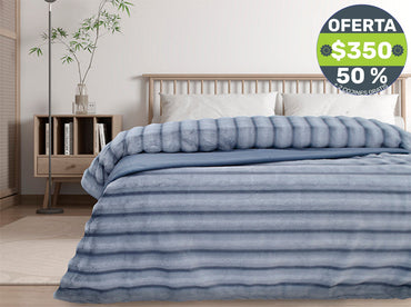 Cobertor Rabbit Matrimonial Blue
