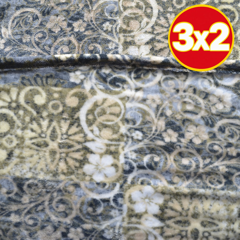 Cobertor Silk Estampado Damasco Matrimonial - Matrimonial - Cobertor