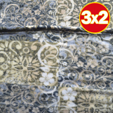 Cobertor Silk Estampado Damasco Matrimonial - Matrimonial - Cobertor