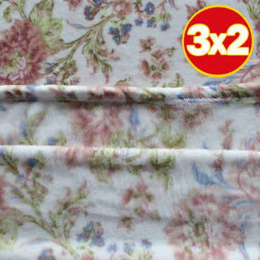 Cobertor Silk Estampado Floral Matrimonial - Matrimonial - Cobertor