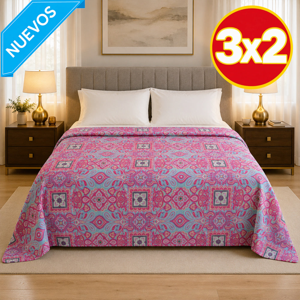 Cobertor Silk Estampado Jacquard Matrimonial - Matrimonial - Cobertor