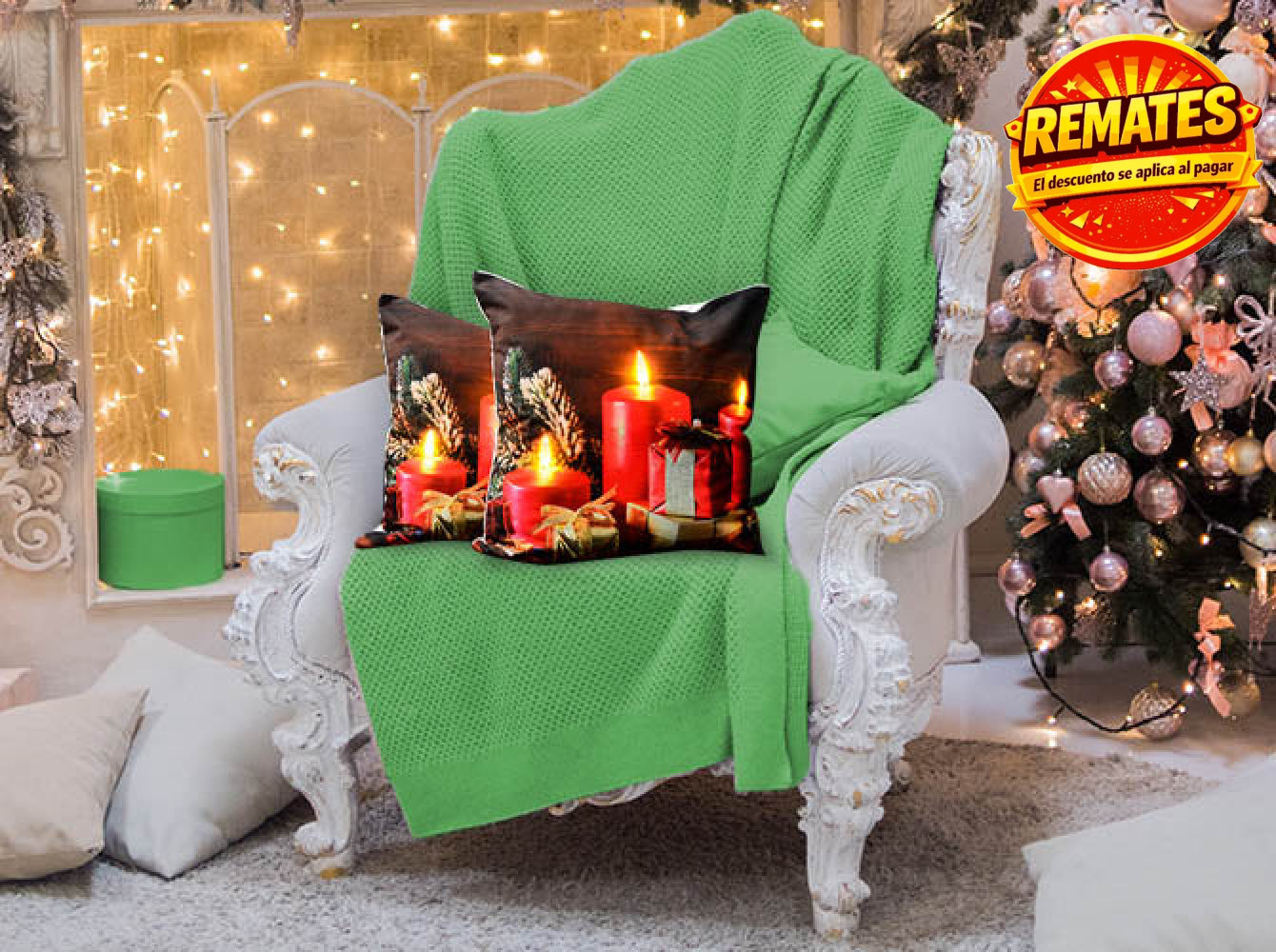 Cojín Con Luz Navideño Regalo Cojin