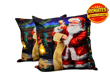 Cojín Con Luz Navideño Santa Cojin