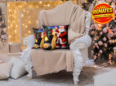 Cojín Con Luz Navideño Santa Cojin