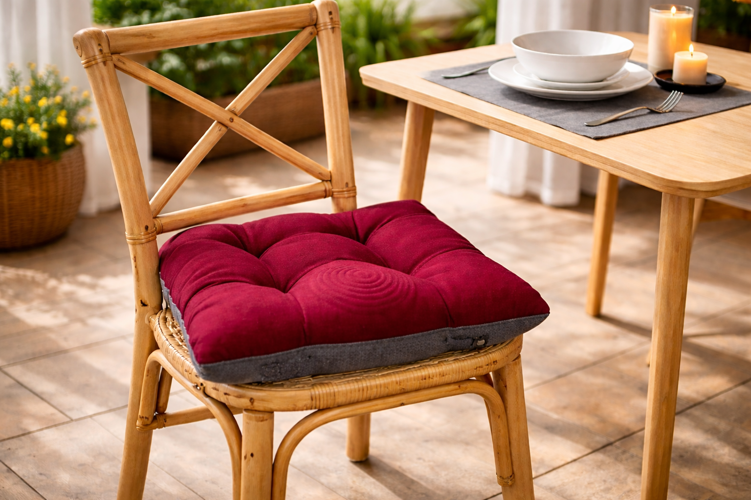 Cojín para silla Vino