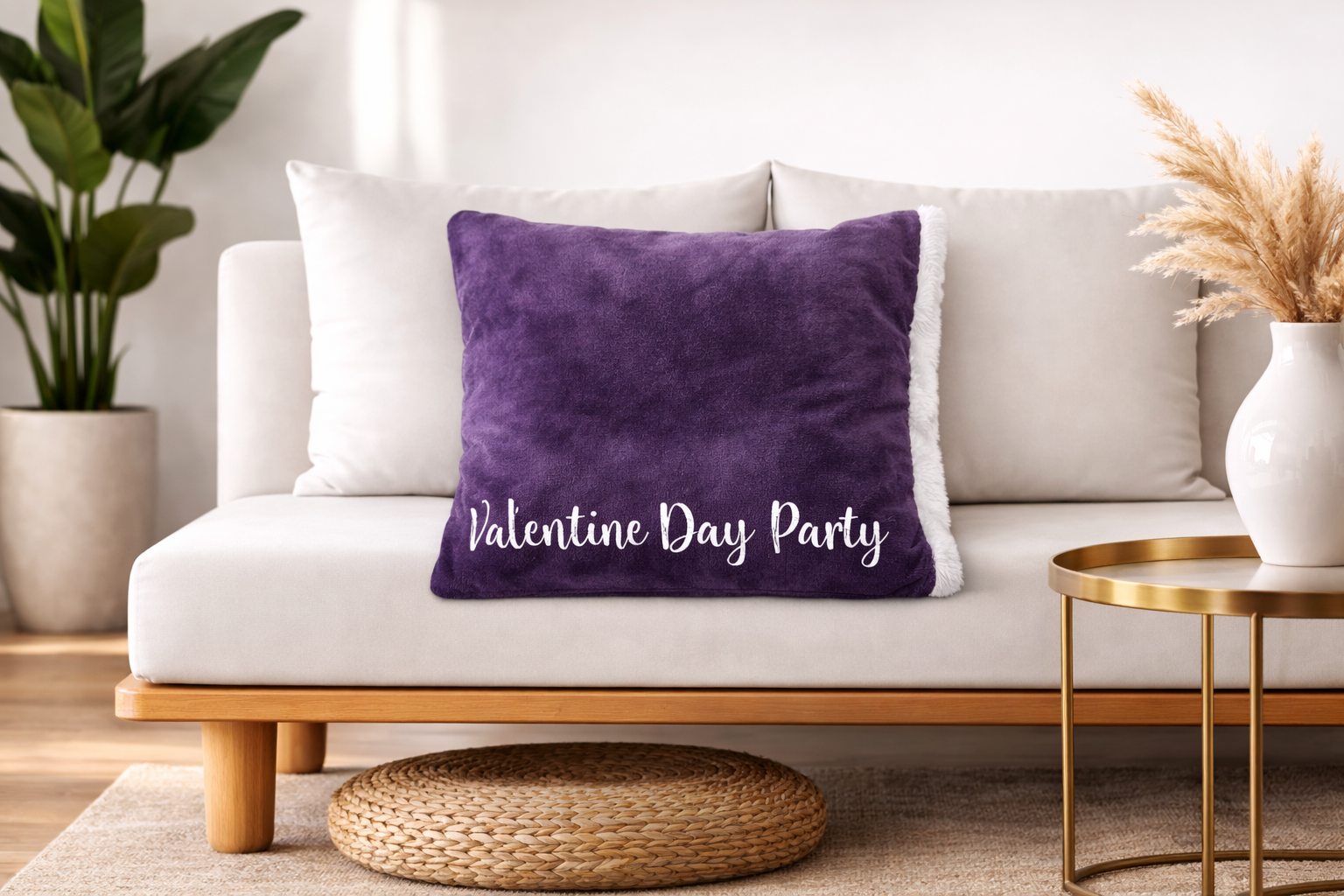 Cojín Bonded Morado