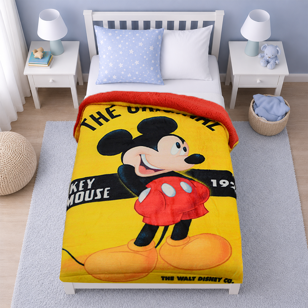 Edredón Cunero Borrego Mickey Yellow