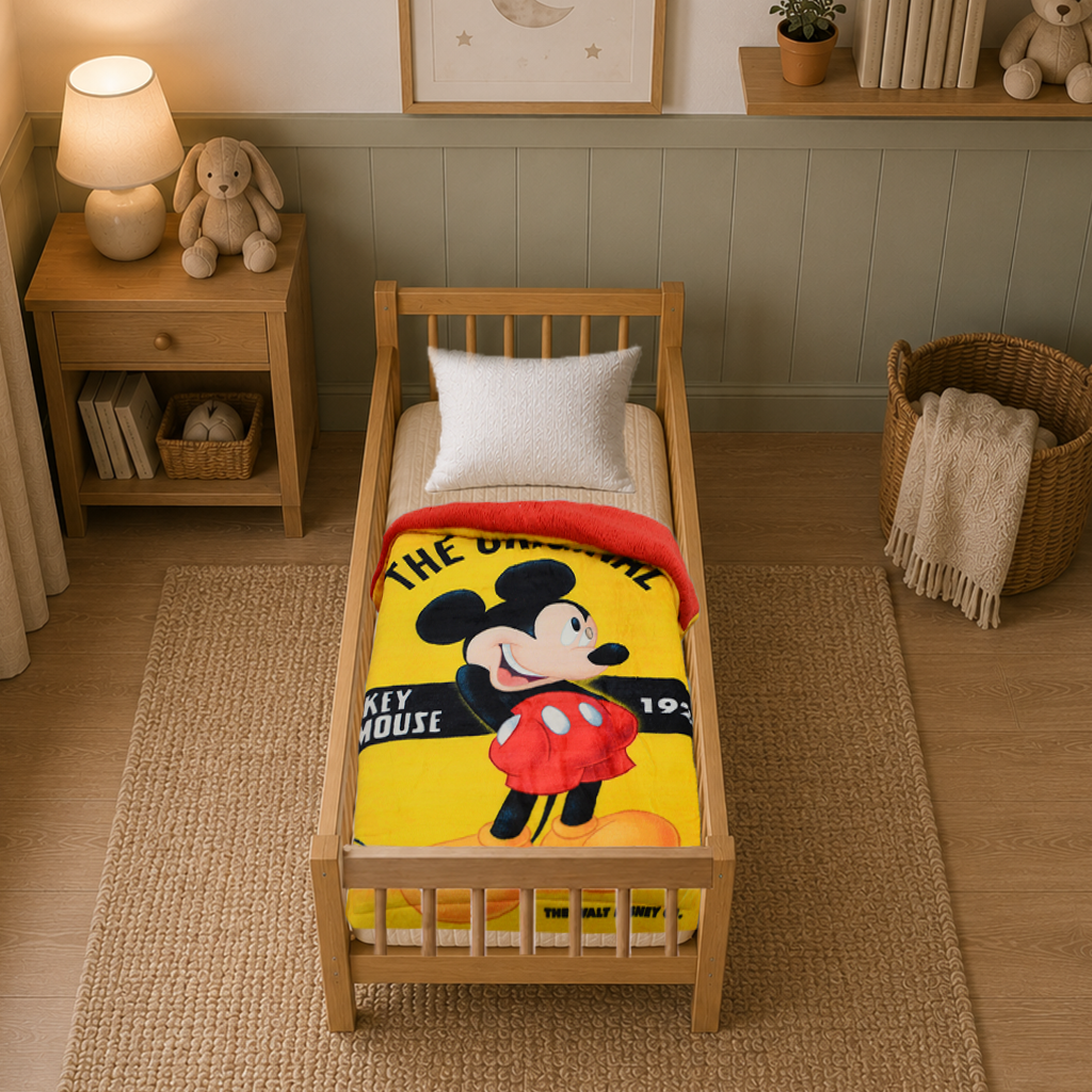 Edredón Cunero Borrego Mickey Yellow
