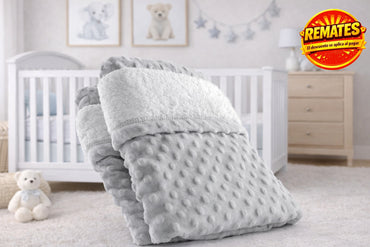 Edredon Bonded Dot Cuna Gris Cuneros