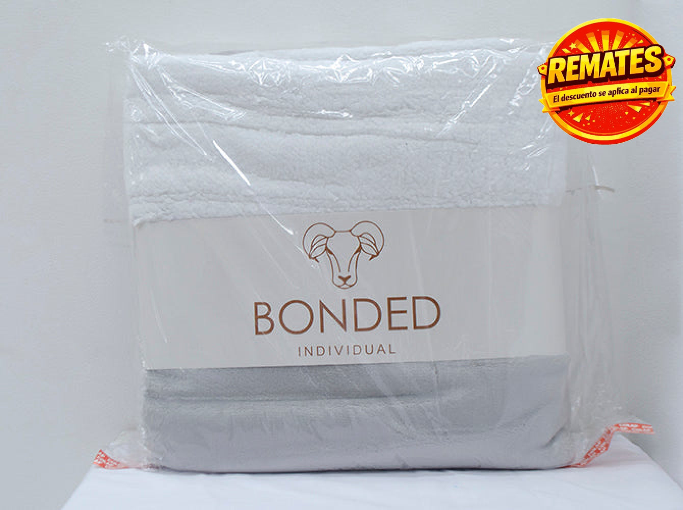 Edredón Colap Borrego Bonded Individual Gris Plata Edredones
