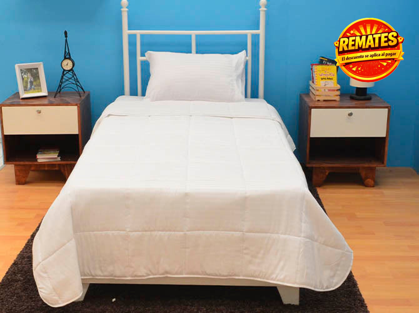 Edredón Lehotel Individual Blanco Cobertor