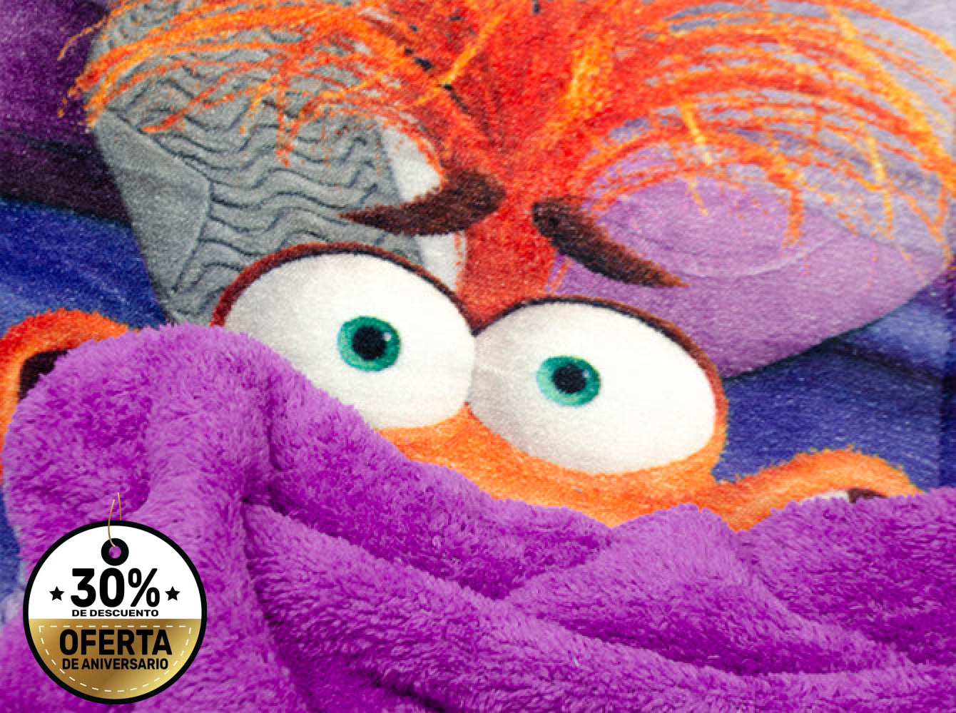 Edredón Matrimonial Amigo Intensamente Familia Morado Edredones