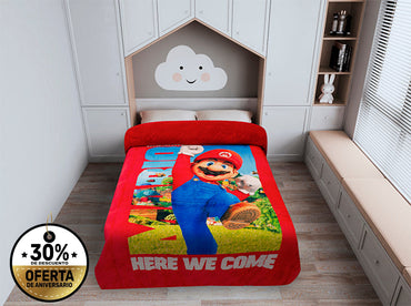 Edredón Matrimonial Amigo Mario Bros Edredones