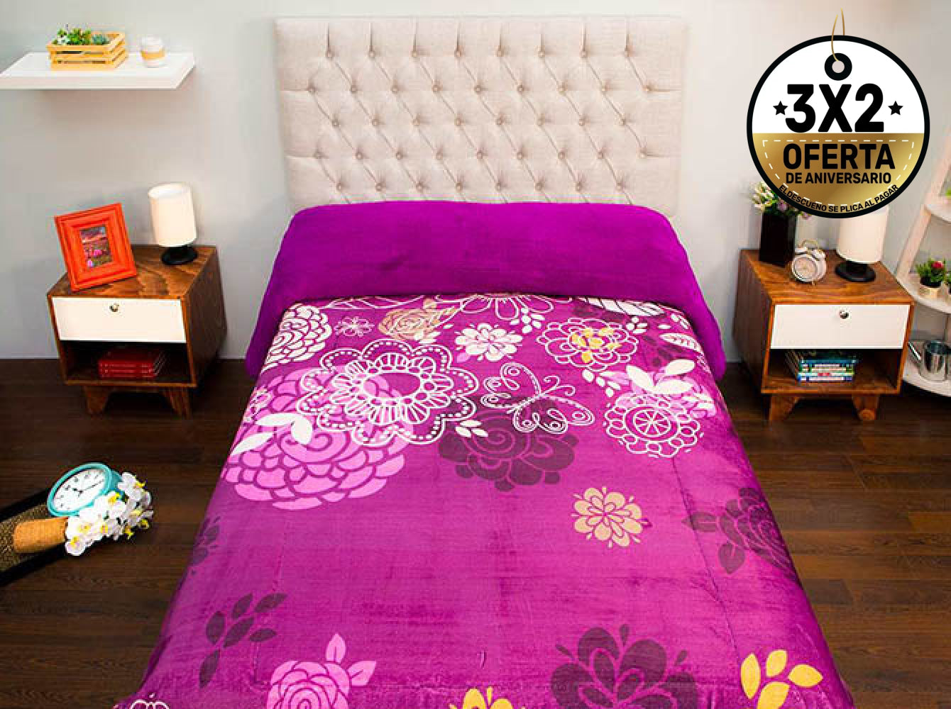 Edredón Matrimonial Borrego Digital Zoe Edredones