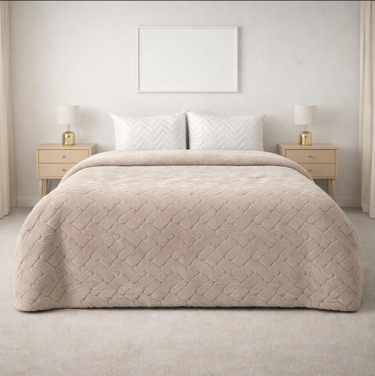 Edredón Sobrecamero Rabbit Briks Taupe