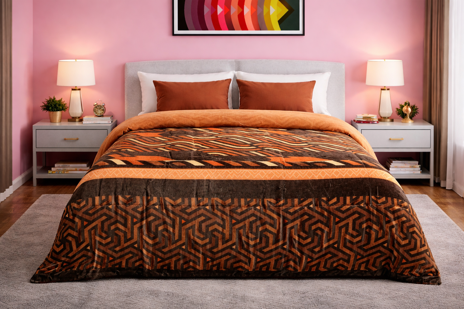 Edredón Sobrecamero Serenity Borrego Elegance