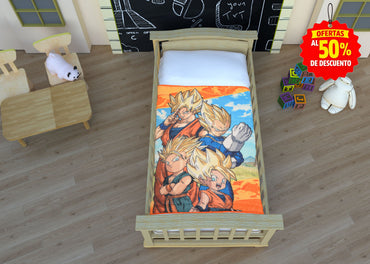 Frazada Baby Tersupiel Dragon Ball Super Frazadas