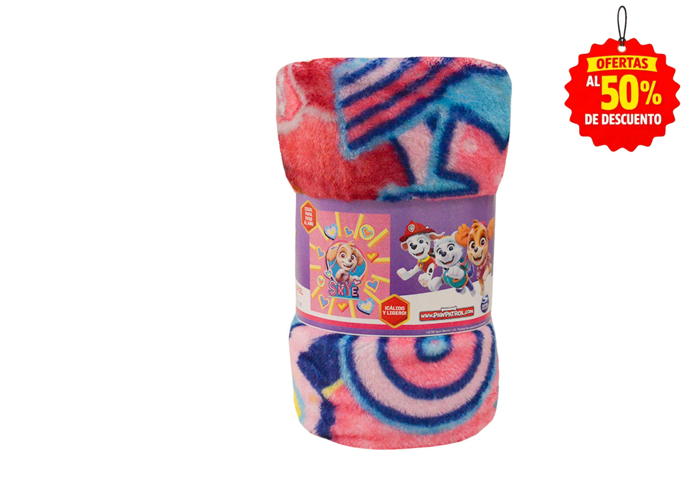 Frazada Baby Tersupiel Paw Patrol Cool Rosa Frazadas