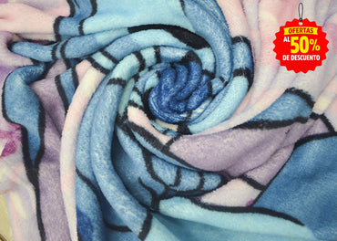 Frazada Baby Tersupiel Stitch Morado Frazadas