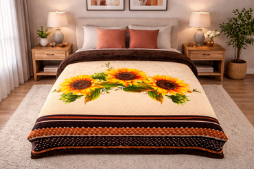 Edredón Sobrecamero Colap Girasoles