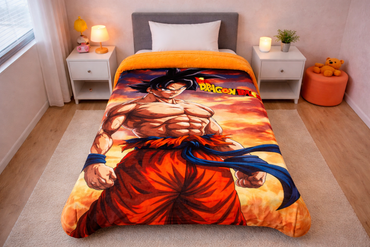 Edredón Borrego Amigo Individual Goku