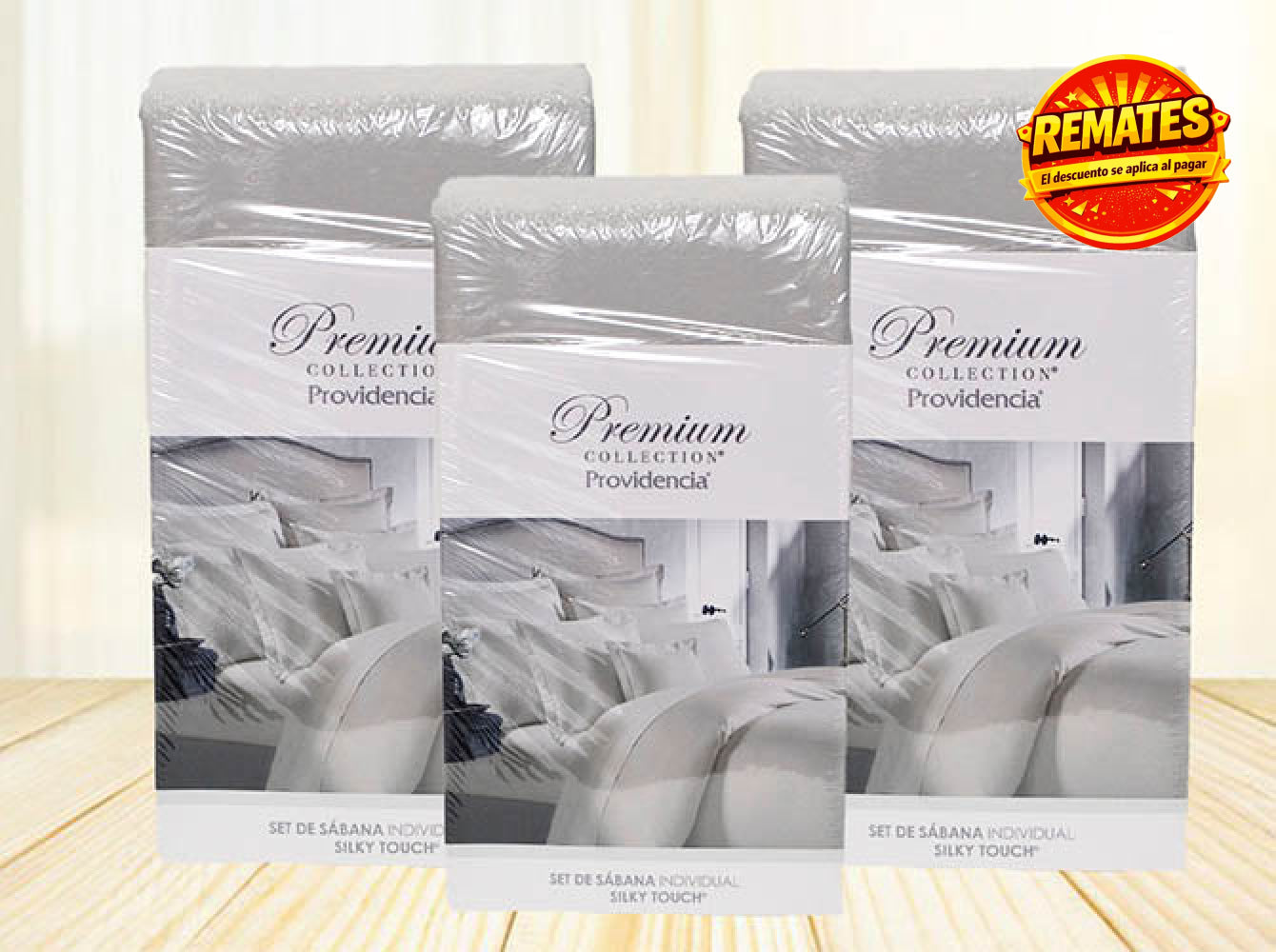 Juego de Sábana Individual Premium Gris - Sabanas