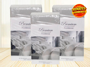 Juego de Sábana Individual Premium Gris - Sabanas