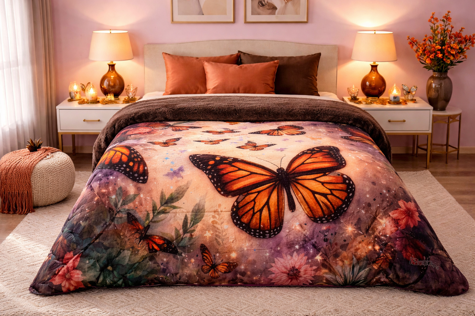 Edredón Sobrecamero Colap Mariposa Mágica