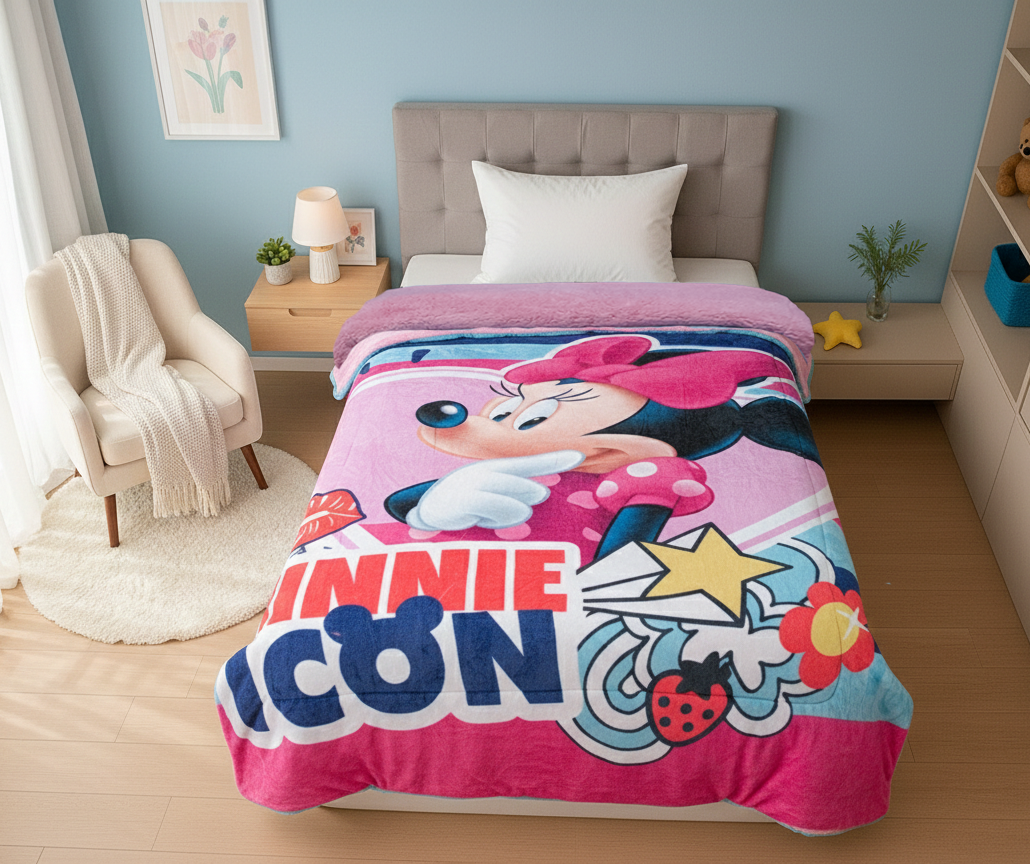 Edredón Borrego Amigo Individual Minnie Icon