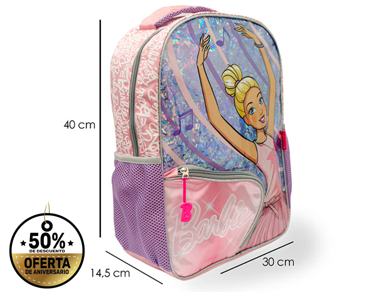 Mochila Yadatex Barbie Rosa Toallas