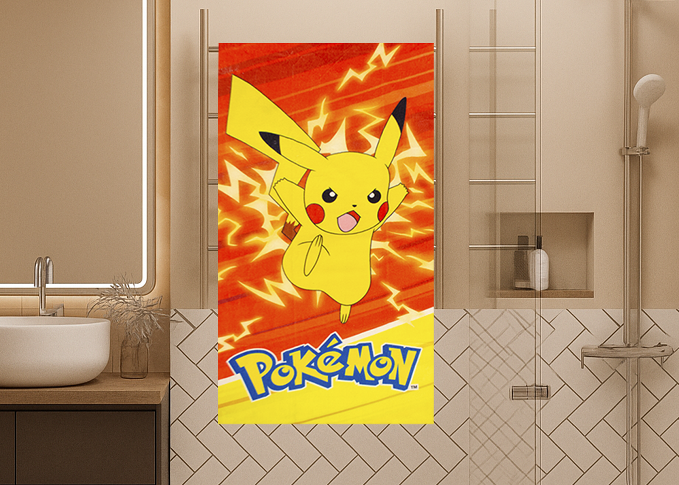 Toalla Cotton Mix Pikachu