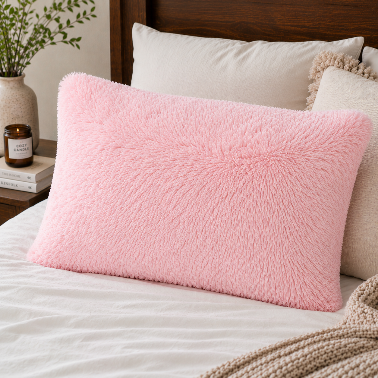Almohada Peluda Pink