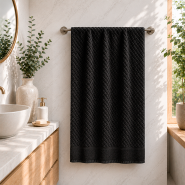 Toalla Baño Completo Romi Negro