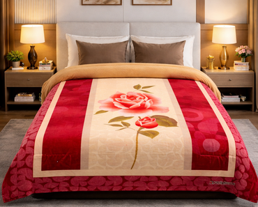 Edredón Sobrecamero Serenity Borrego Rosa