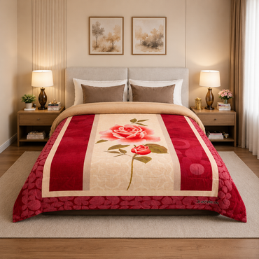 Edredón Sobrecamero Serenity Borrego Rosa