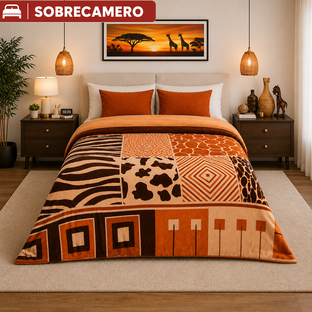 Edredón Sobrecamero Serenity Borrego Kenia