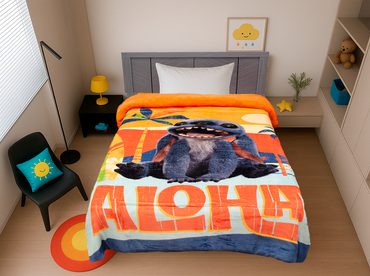 Edredón Borrego Amigo Individual Stich Aloha