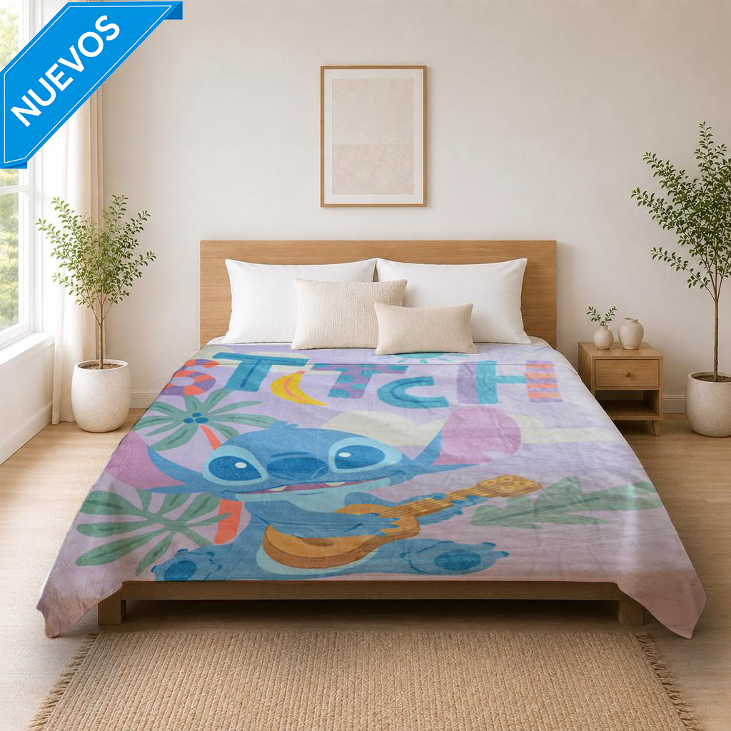 Cobertor Rachel Silk Matrimonial Stitch Tropic Lila