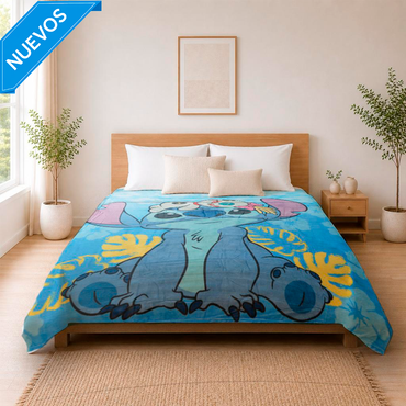Cobertor Rachel Silk Matrimonial Stitch Floral